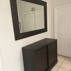Mirror & Storage Cabinet