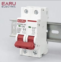Breaker DC EARU C63 63A 1000V – 2 Polos