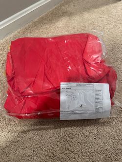 Adult Dinosaur Morphsuit Inflatable Costume Red
