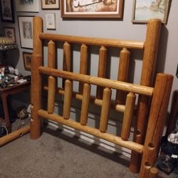 All Natural Log Bed Frame