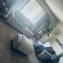 4 Pieces Fabric Modular Sofas