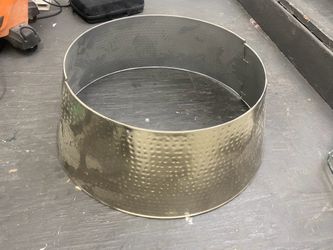 Hammered Metal Christmas Tree Ring Stand