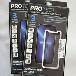 ProTect Tempered Glass Screen Protector 3-pack (2)  iPhone 13 Pro Max / 6.7” Display
