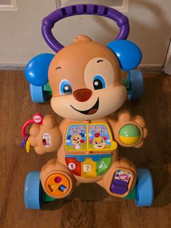 Fisher-Price Baby Toy Laugh & Learn Smart Stages Puppy Walker with Educational Music Lights & Activities for Infants Ages 6+ Months