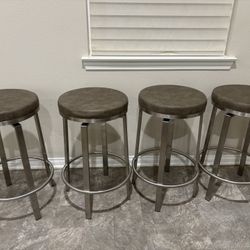 26” Swivel Bar Stools - Set Of 4