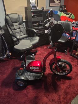Like-New EWheels EW-18 Stand-N-Ride Scooter – Upgraded,Red