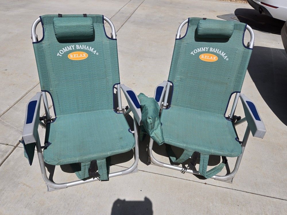 Tommy Bahama Backpack Chairs With Umbrella