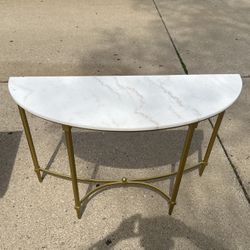 August  Grace Interiors Console Marble Table 