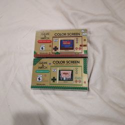 Nintendo game & watches Zelda and Mario