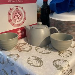 Tea Pot And Tea Cups