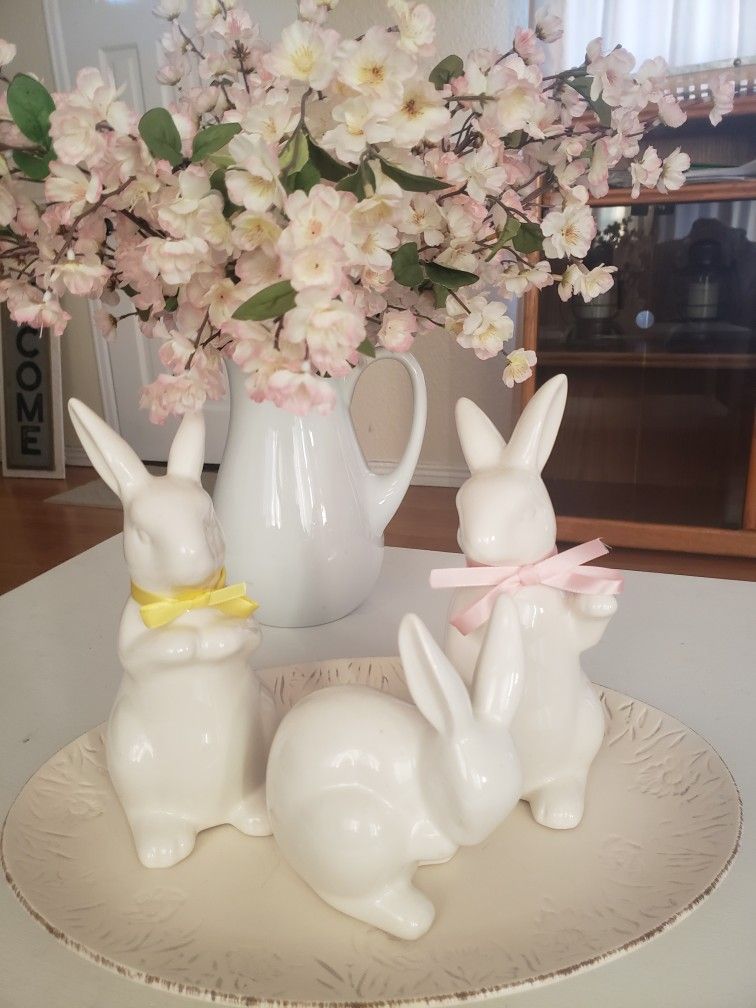 Easter Stoneware Serving Platter Or Tray