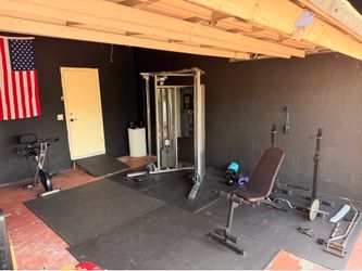 Life Fitness G7 Dual Adjustable Pulley Home Gym with many extras