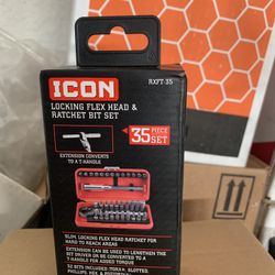 Icon Ratcheting Flex Head Bit Set