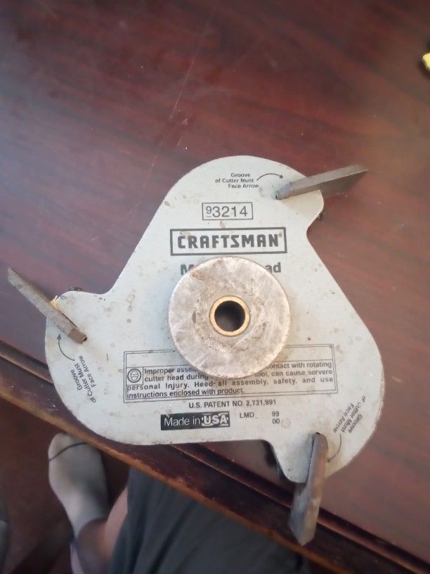 Craftsman Molding Head Cutter