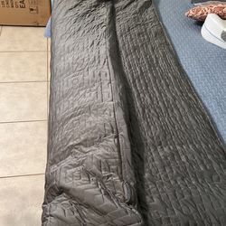 Gray Weighted Blanket For Calming , Sensory  $30