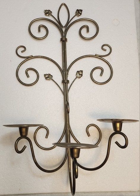 Large Brass Candle Holder 