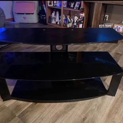Glass+metal Tv Stand