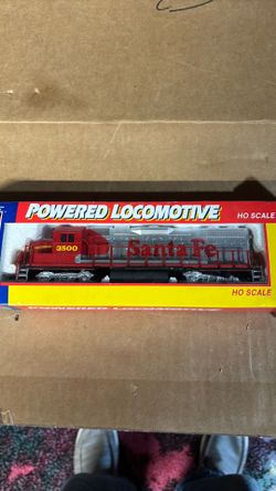 She is heavy power locomotive HO diesel number 3(contact info removed) GP 36 Loco Santa Fe from life like trains