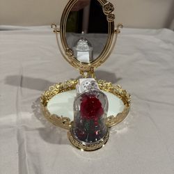 Bath & Body Works Disney Princess Belle Gold Oval Mirrored Beauty Tray New And  Bath and Body Works Disney Belle Adjustable Wallflowers Scent Control 