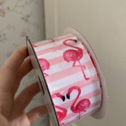 Flamingo ribbon 3 yards long 