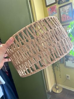 Woven boho lamp shade