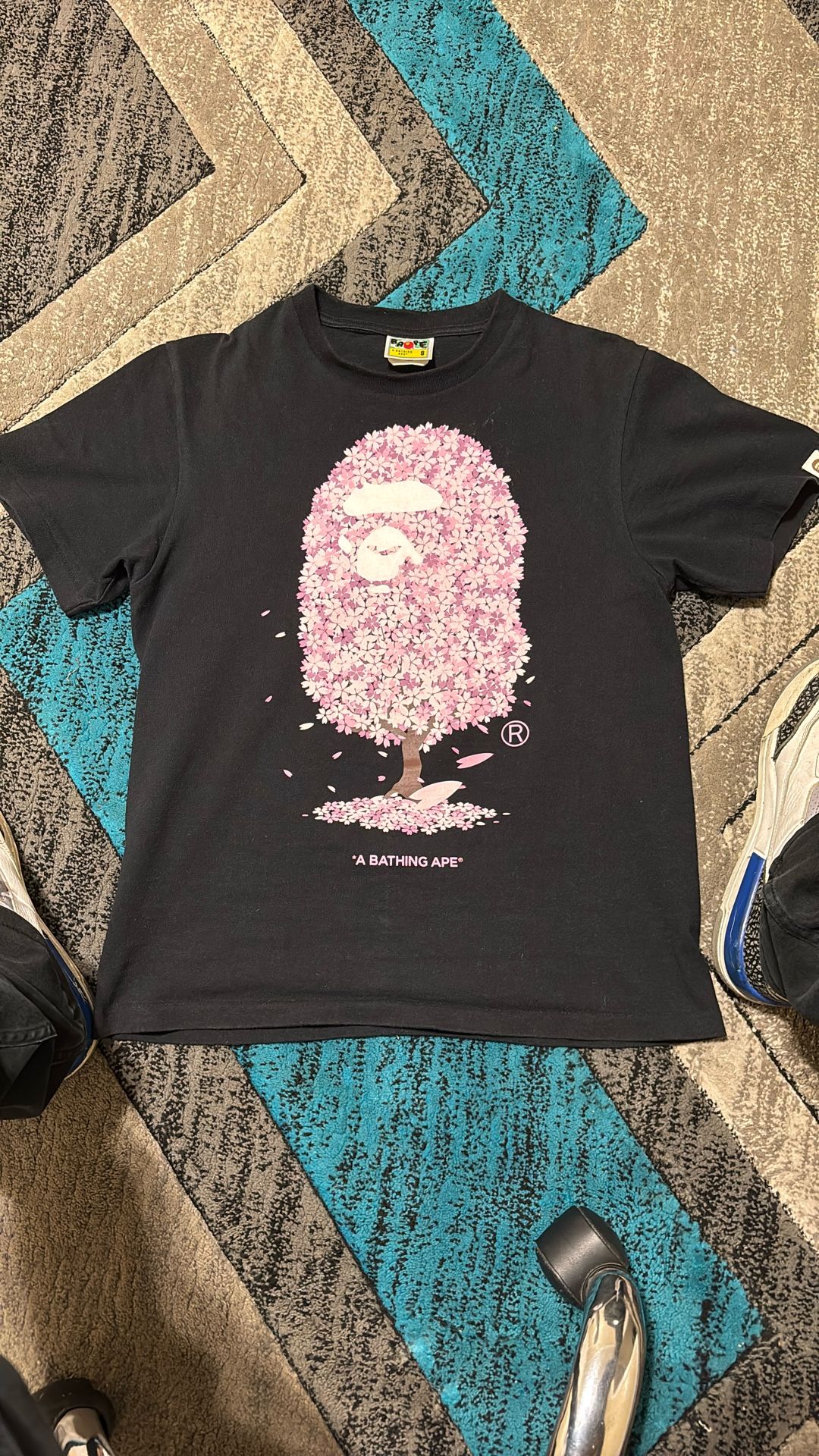 bape t shirt cherry blossom