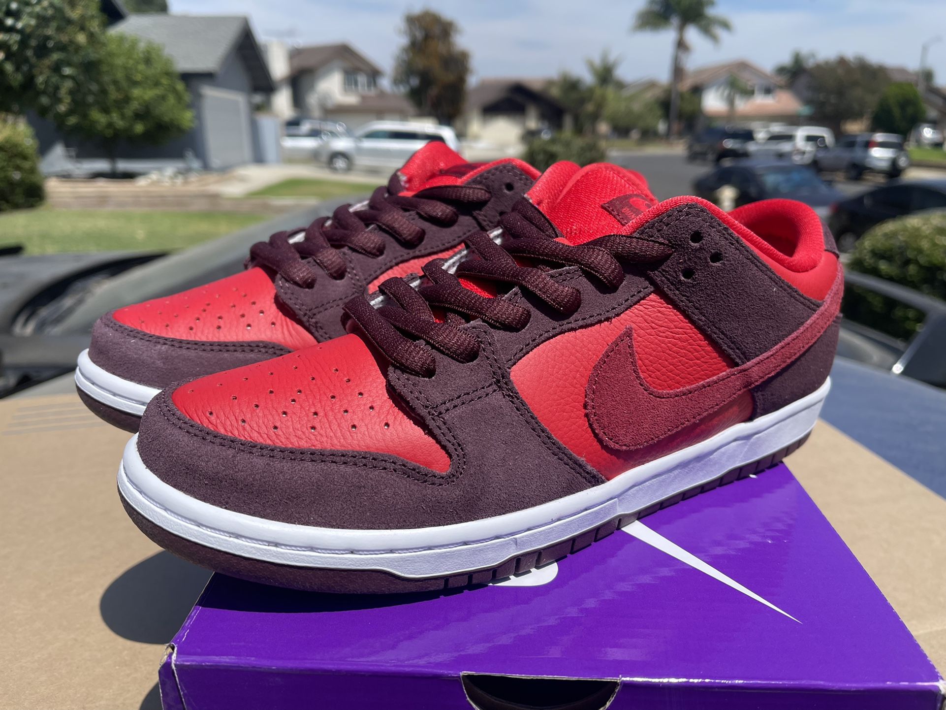 Nike SB Dunk Low Fruity Pack Cherry Size In Men Burgundy crush