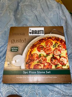 3 pc Bialetti pizza stone set