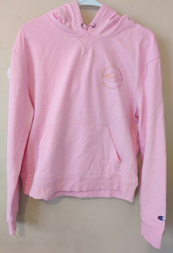 Champion - Woman Comfy Large Pink Hoodie 