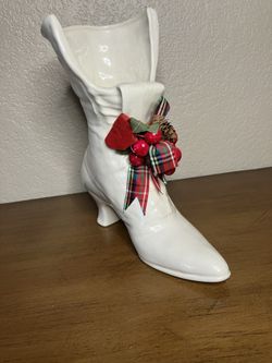 holiday boot vase