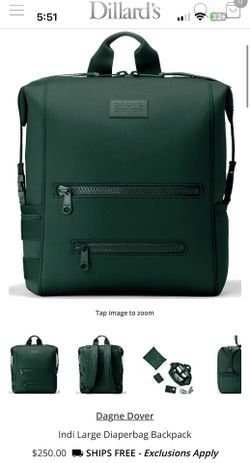 Dagne Dover Backpack Cypress/Green Color $250