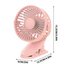 Portable Clip-On Fan – 3 Adjustable Speeds – New