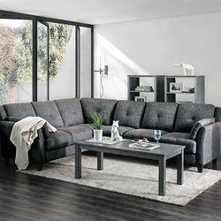 Brand New Grey Contemporary Style Sectional Sofa