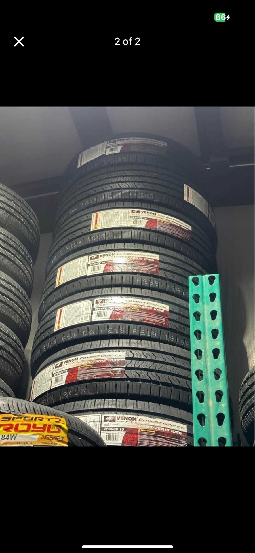 235/75/15 Venom Covert Grip CV 105S Tires