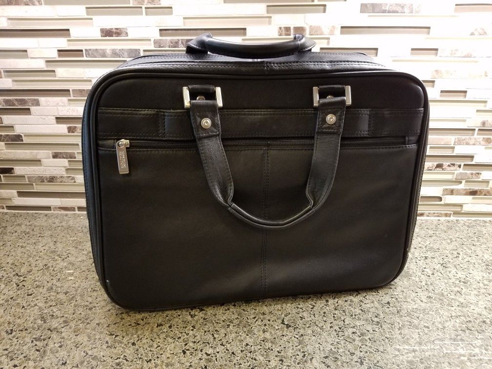 Kenneth-Cole Leather Laptop Bag Briefcase