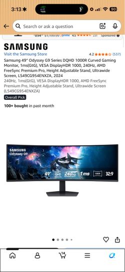 Gaming monitor
