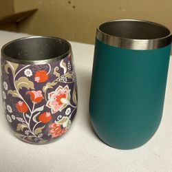 Metal tumblers set of 2 