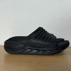 Hoka One One Ora Recovery Slides Black Sandals Women’s Size 8