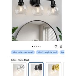 3 Light Bathroom Vanity, Light Brand New In Box