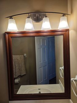 Lámpara de Baño Moderna de 4 Luces / Vanity Light Nickel