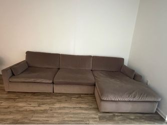 Taupe Mod Couch (Will except BEST OFFER)