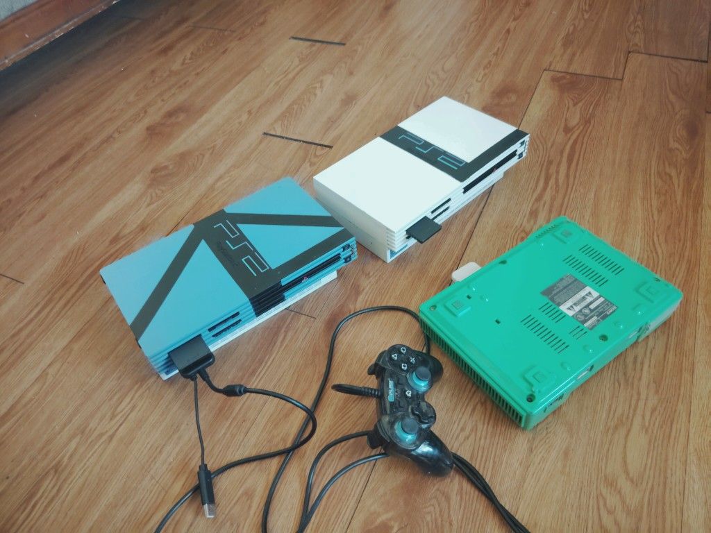 2 PS2s And 1 PS1 Fully Working