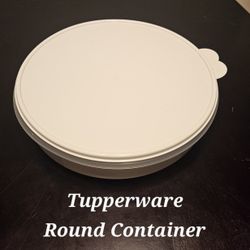 Tupperware Round Container With Lid Set Of 2