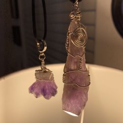 Amethyst Crystal Necklaces