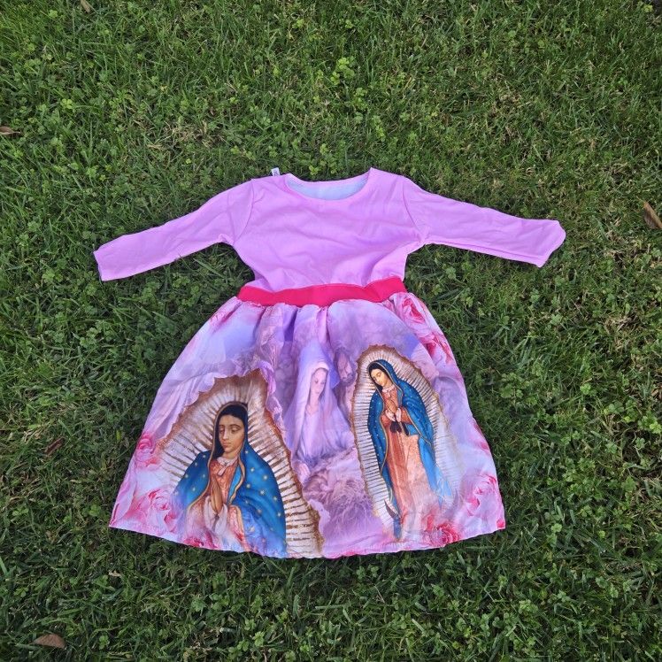 Vestido Virgen Guadalupe Rosa