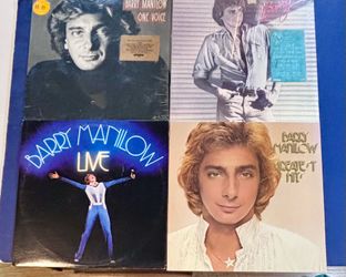 Barry Manilow 4 LP Vinyl Albums. Excellent!