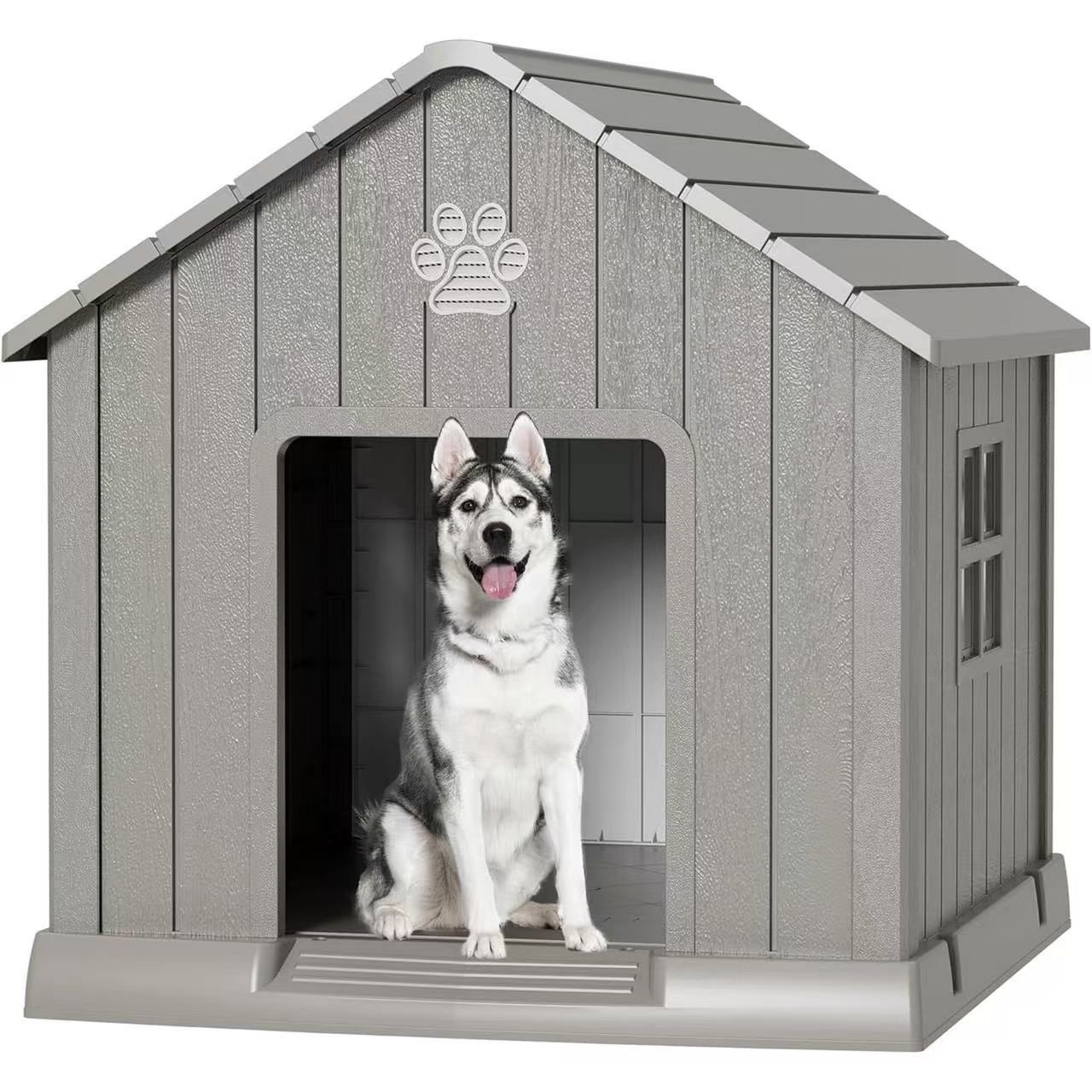 Durable Dog House, Waterproof Indoor and Outdoor Dog House grey $90