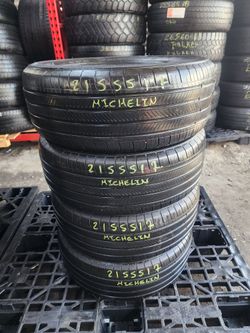 215 55R 17 USED TIRES MICHELIN 2155517 USED TIRES (SET) MOUNT BALANCE INCLUDED