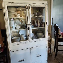 Antique Farm House style china cabinet