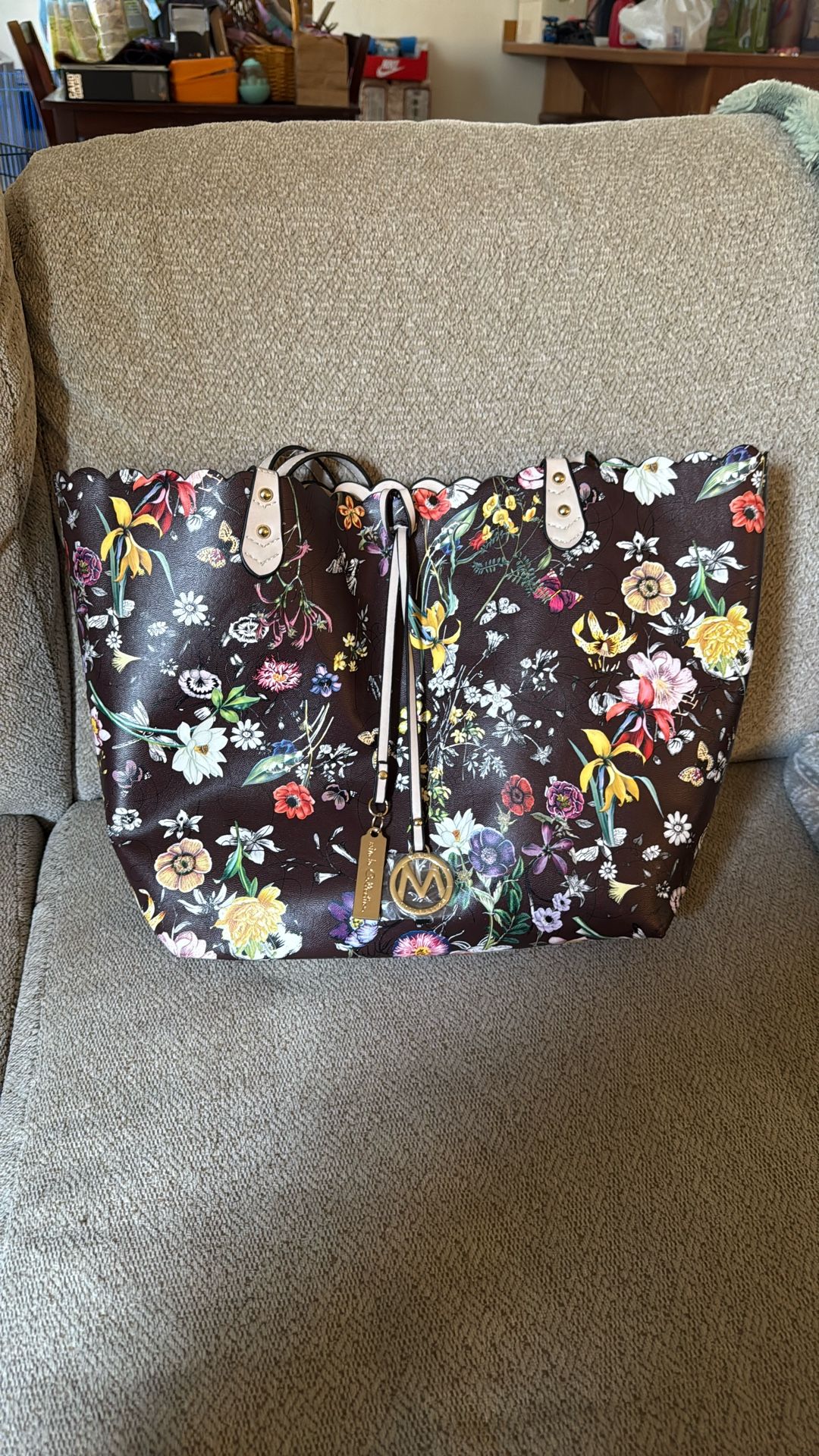 Mia K Collection Shopper Tote Floral Bag